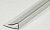 Профиль Кронос торцевой П 8 мм L=2,1 м, прозрачный